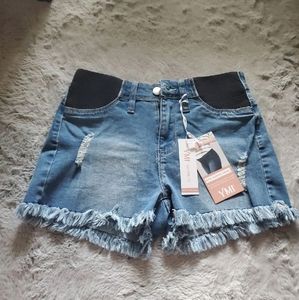 NWT YMI Jean Maternity Short